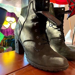 Women's Black Timberland boots